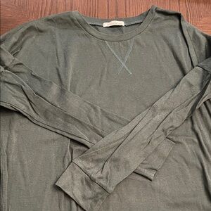 Women's Long Sleeve Top in Dark Green